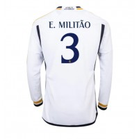 Fotballdrakt Herre Real Madrid Eder Militao #3 Hjemmedrakt 2023-24 Langermet